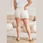 RFM Full Size Tummy Control High Waist Denim Shorts - VacationGrabs