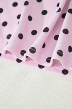 Polka Dot Halter Tank & Elastic Shorts Set