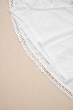 Plus Size Boho Frilled Elastic Waist Shorts
