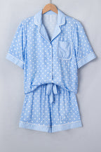 Polka Dot Top & Shorts Pajama Set