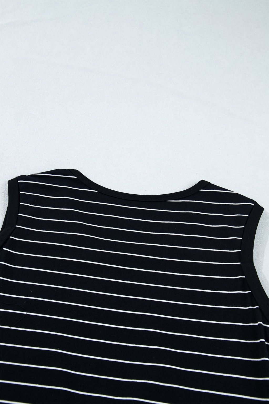 Stripe Drawstring Waist Pocketed Mini Dress