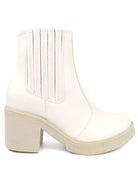 Women's Shoes - BootsSlip on Mid-Calf Chunk Boot - VacationGrabs