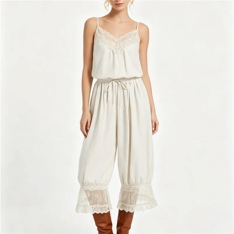 Elegant cream cami with lace for stylish summer outfits