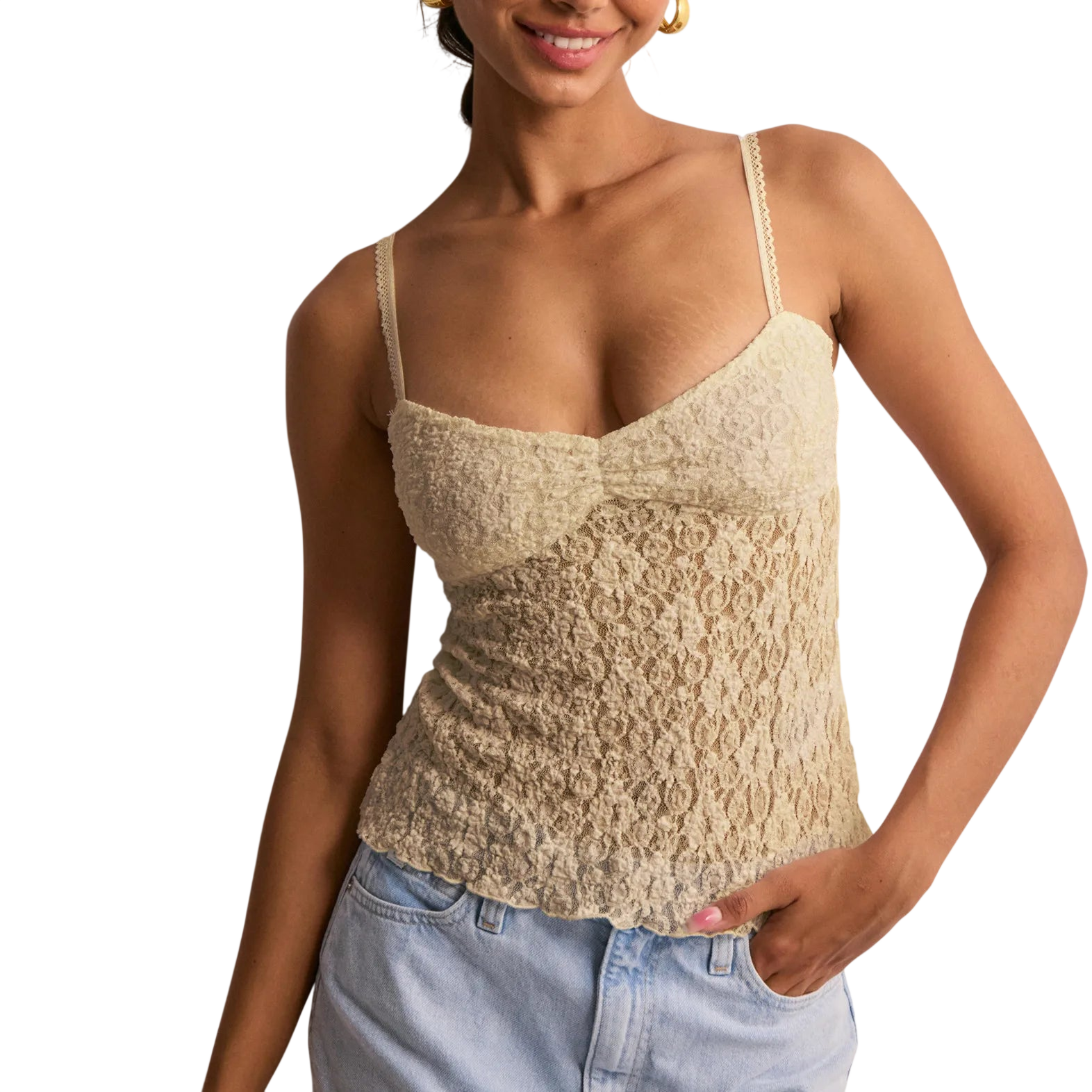 Lace Camisole for Women's Vacation Wardrobe Refresh