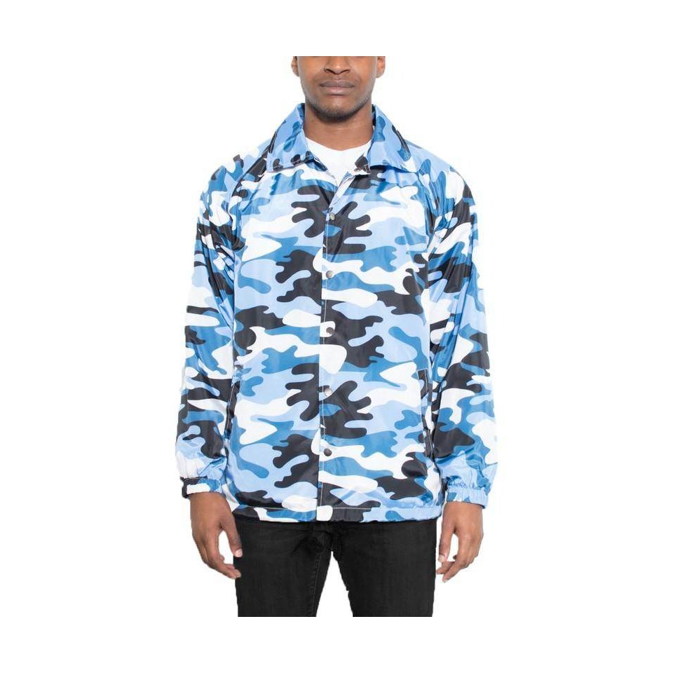Camo Print Coachs Jacket - VacationGrabs