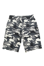 Heathered Cotton Blend Shorts with Drawstring Waist