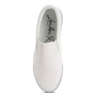 Rag Company women's white canvas slip on sneakers with minimalist design and comfortable fit