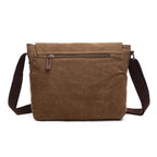 Brown canvas totes bag for daily use with adjustable shoulder strap