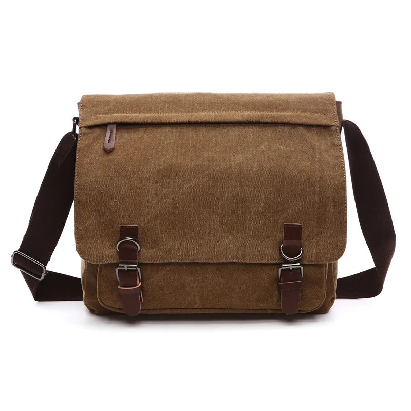 Brown canvas totes bag, stylish and practical for everyday use