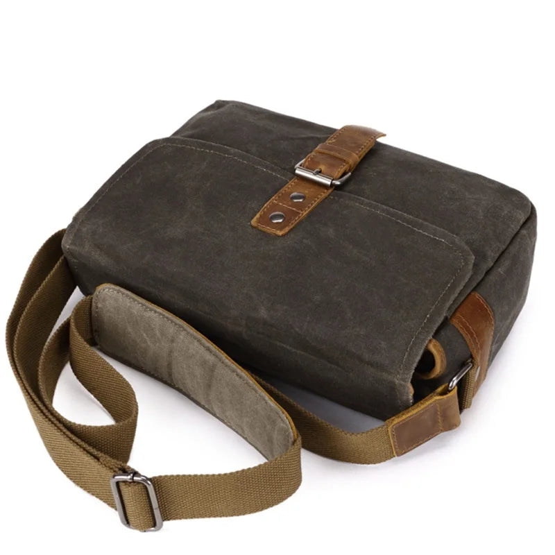 Gray canvas totes bag with adjustable strap for daily use