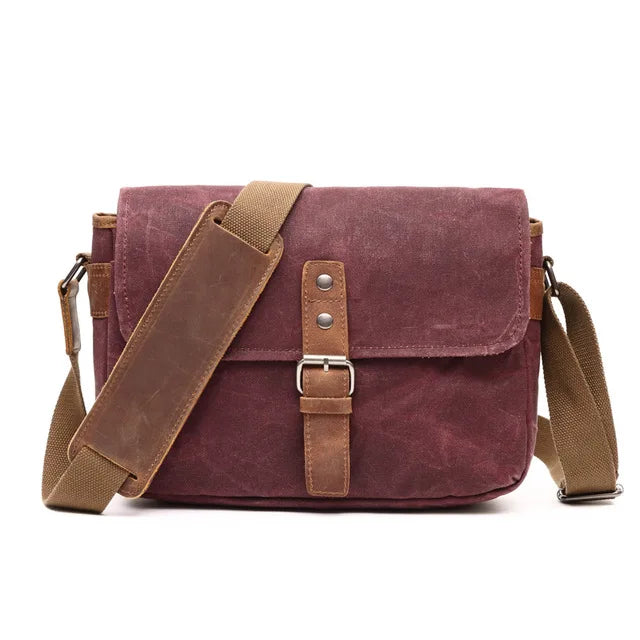 Maroon canvas totes bag with adjustable strap for everyday use