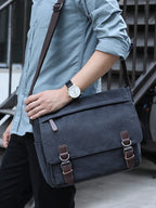 Men's canvas totes bag in navy, perfect for work or casual outings