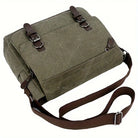 Olive green canvas totes bag with adjustable strap for daily use