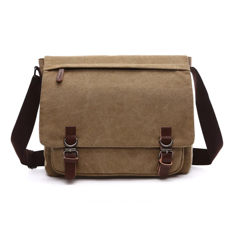 Brown canvas totes bag, durable material for everyday use