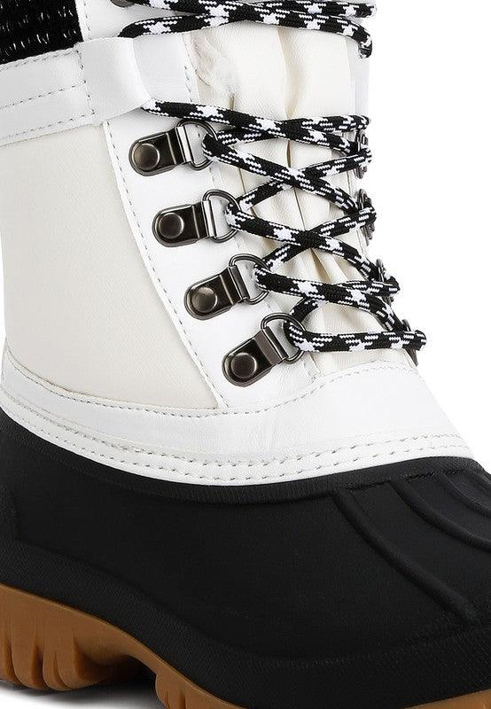 Women's Shoes - Boots Capucine Fur Collar Contrasting Lug Sole Boots