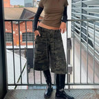 Women's camo cargo cargo shorts, lightweight, ideal for casual outings