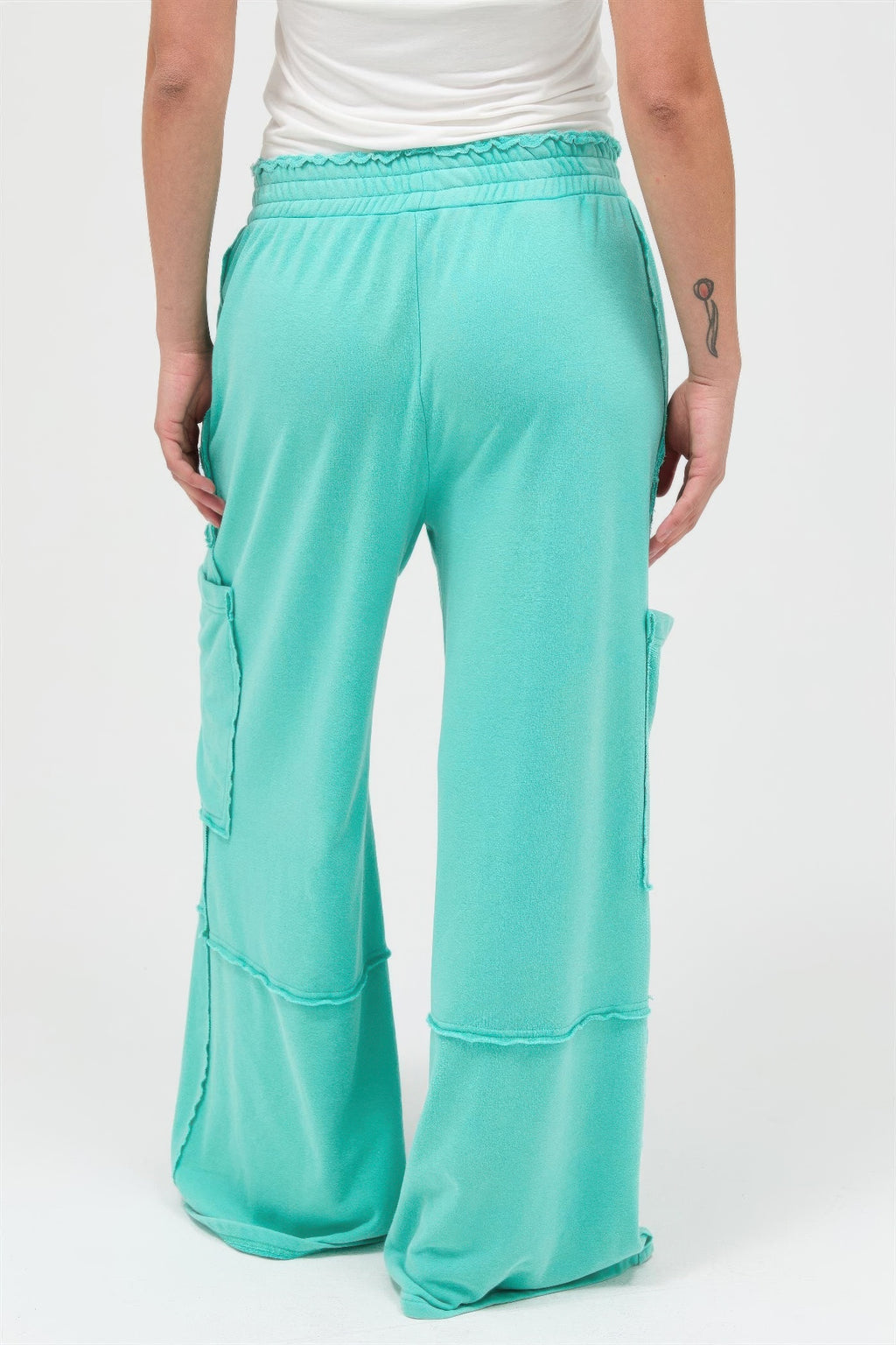 women's aqua cargo pants for casual summer outings