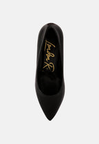 Casey Metallic Detail Block Heel Pumps