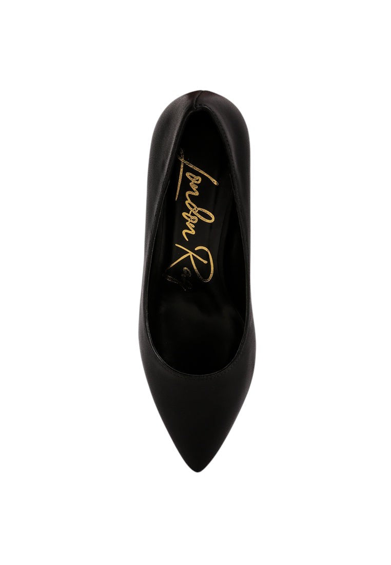 Casey Metallic Detail Block Heel Pumps
