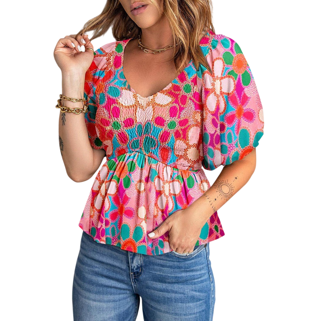 VacationGrabs Casual Beachwear Blouse for Stylish Summer
