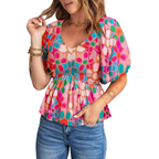 VacationGrabs Casual Beachwear Blouse for Stylish Summer