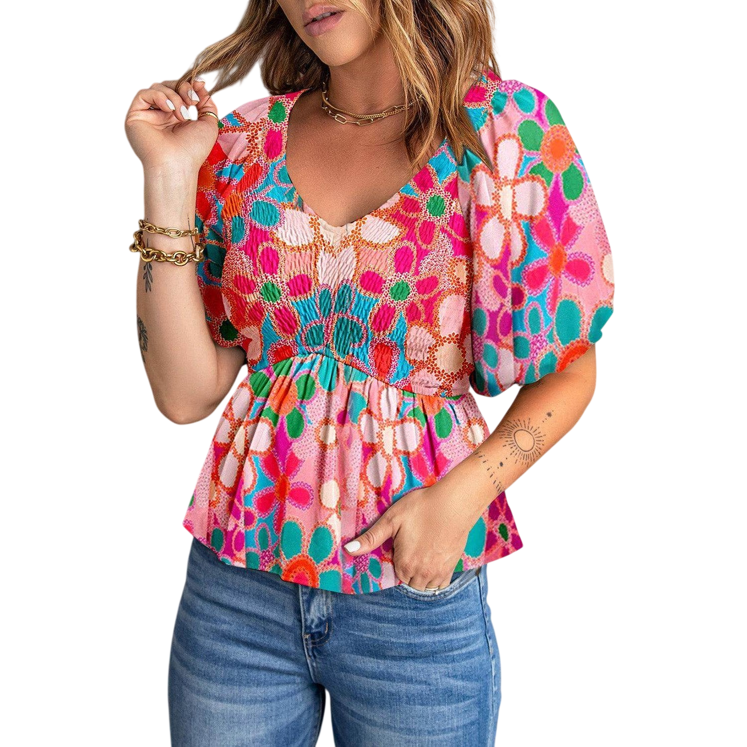 VacationGrabs Casual Beachwear Blouse for Stylish Summer