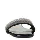 Stylish casual chic rhinestone slides with a sparkling strap for trendy summer footwear