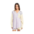Emory Park Women's Casual Loose Fit Shirt with Stripes and Pocket in Soft Fabric