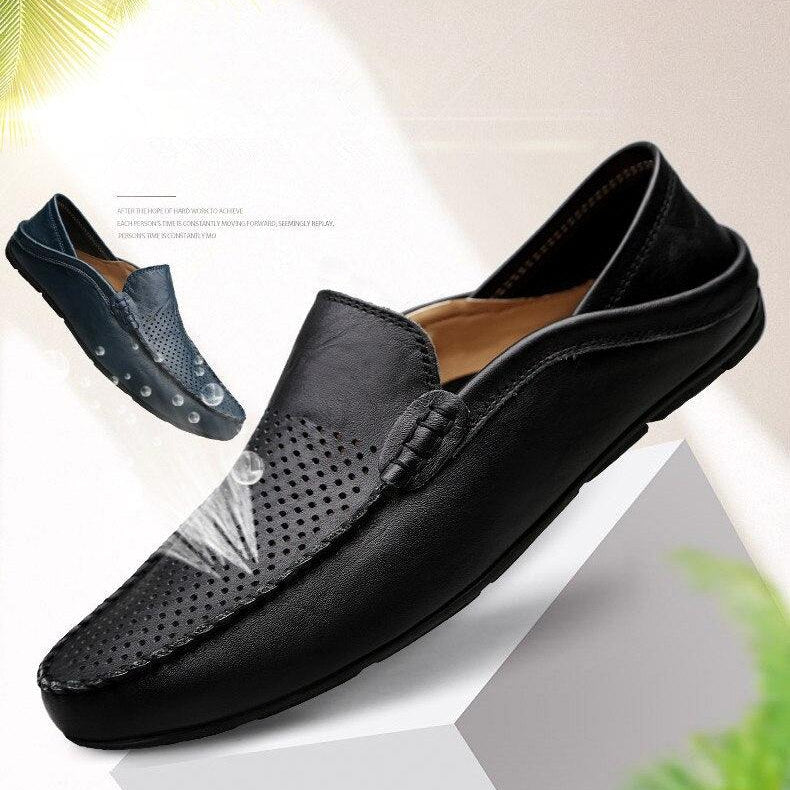 Men's Shoes Casual Mens Loafers Genuine Leather Moccasins Light...