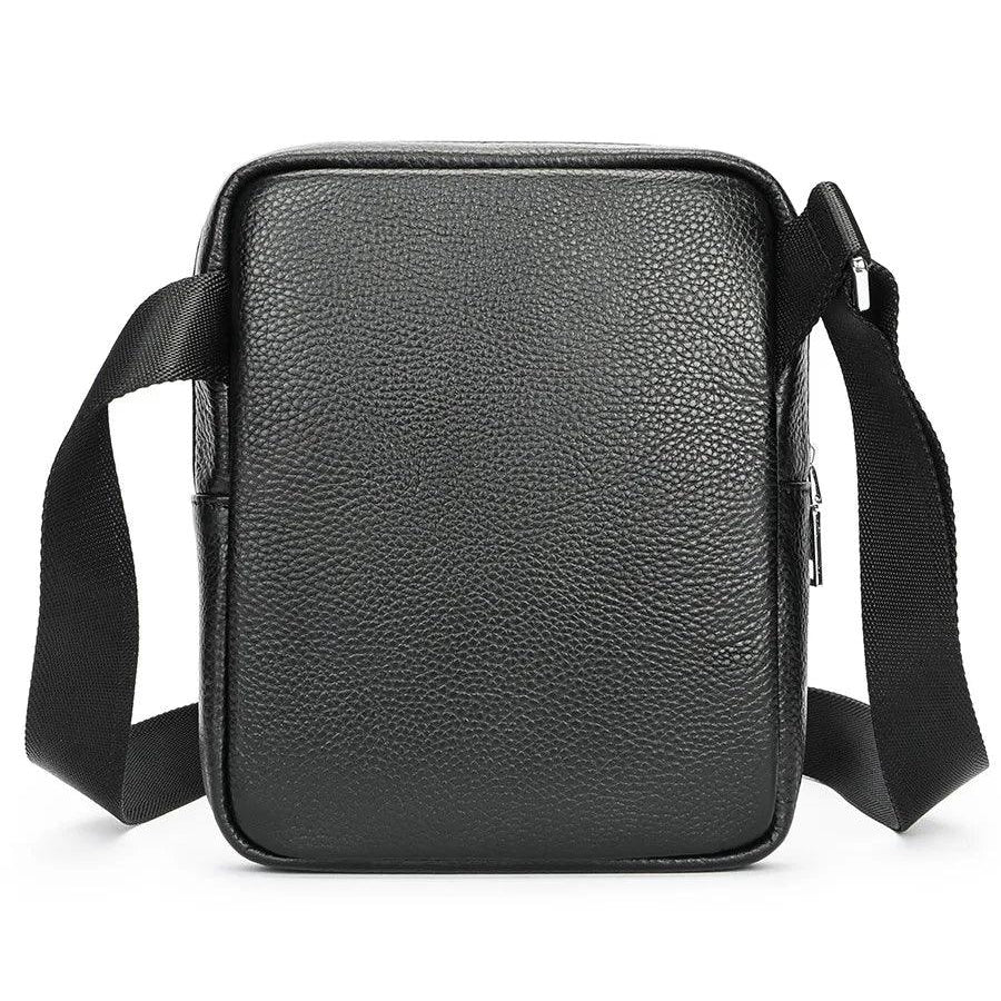 Luggage & Bags - Shoulder/Messenger Bags Casual Mens Small Shoulder Bag Genuine Leather in Black