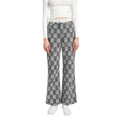 Emory Park Women's casual plaid trousers in a checkerboard pattern with a relaxed fit