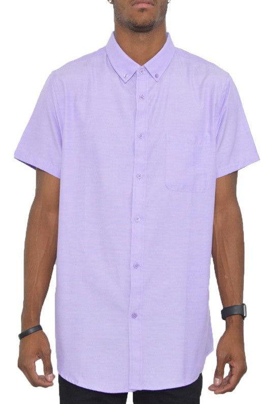 Men's Shirts Casual Short Sleeve Solid Shirts For Men