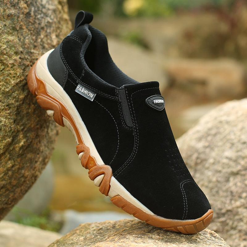 Men's Shoes Casual Sneakers Breathable Outdoor Hiking Shoes Mens Non-Slip...