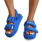 Women's Shoes - Sandals Women's Terry Cloth Casual Thick Bottom Sandals
