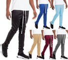 WEIV Men's Joggers in multiple colors, ideal casual track pants for travel and everyday wear