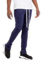 WEIV Men's Joggers in Navy Blue, perfect casual track pants for travel with a comfortable fit