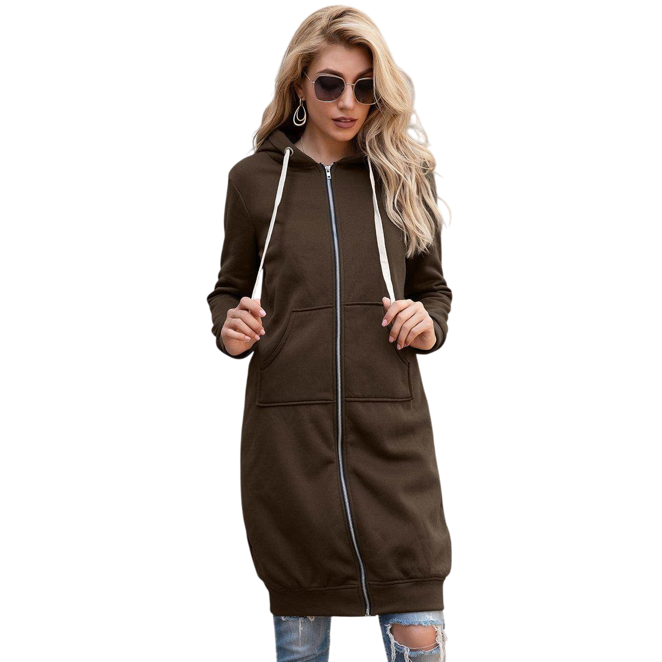 VacationGrabs Casual Travel Hoodie Cardigan for Women