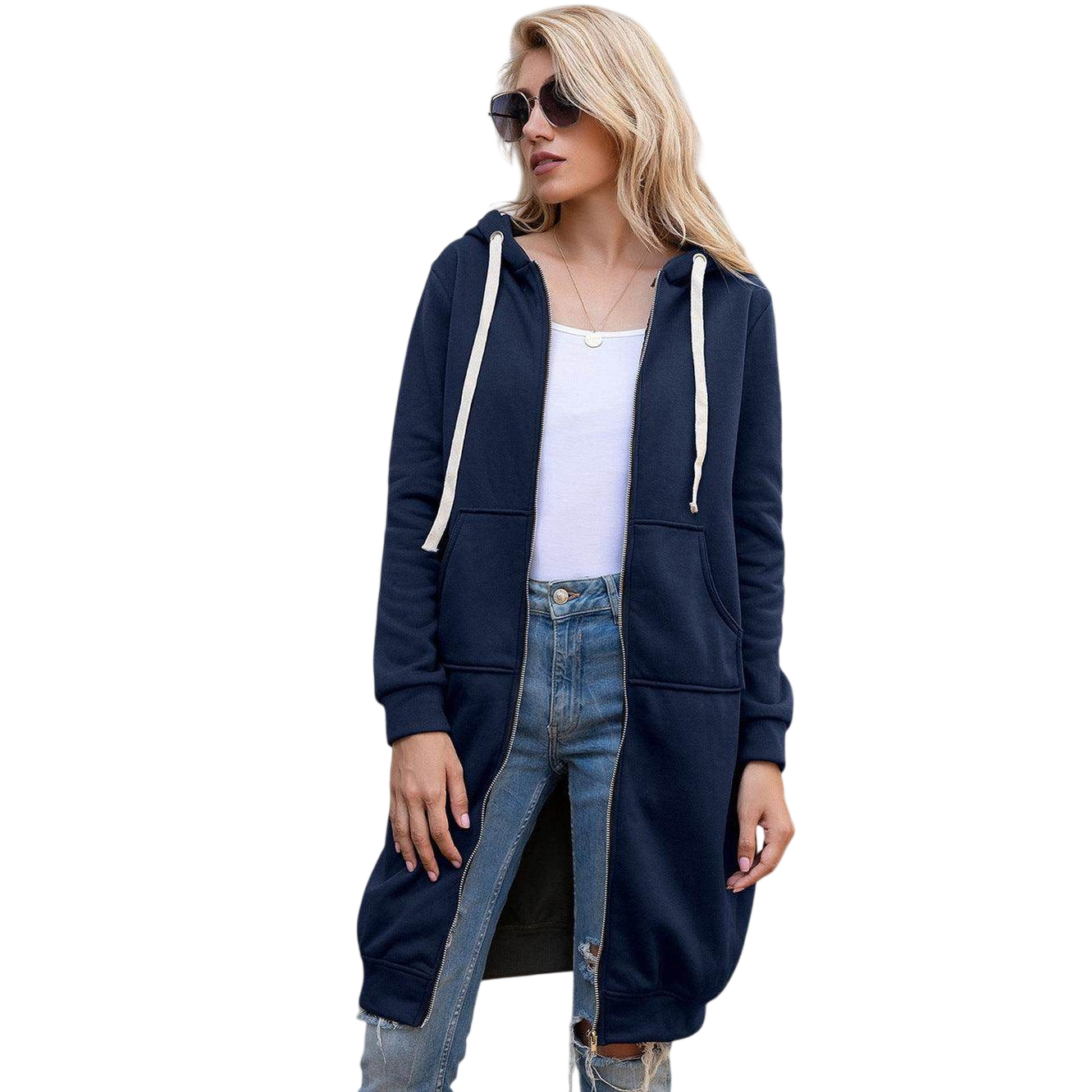 VacationGrabs Casual Travel Hoodie Cardigan for Women