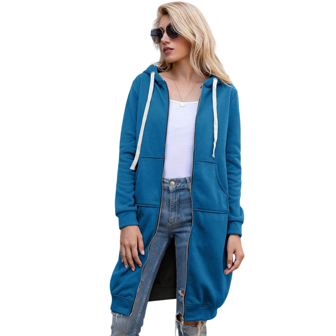 VacationGrabs Casual Travel Hoodie Cardigan for Women