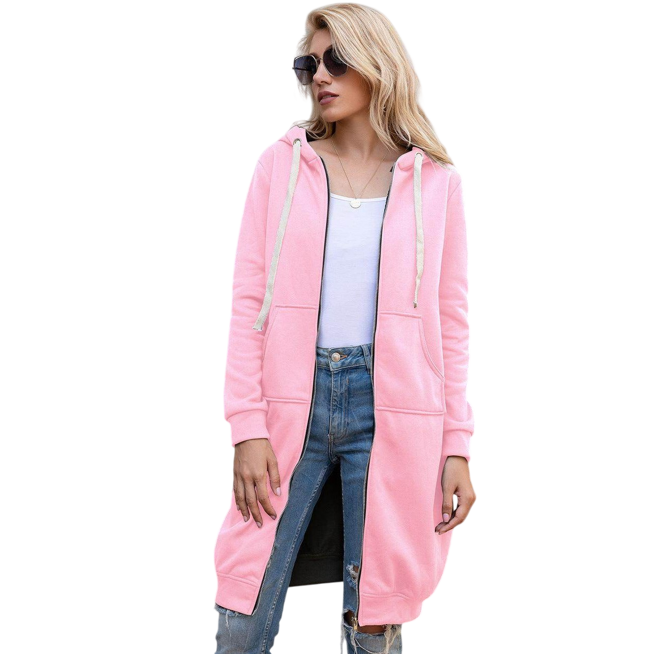 VacationGrabs Casual Travel Hoodie Cardigan for Women