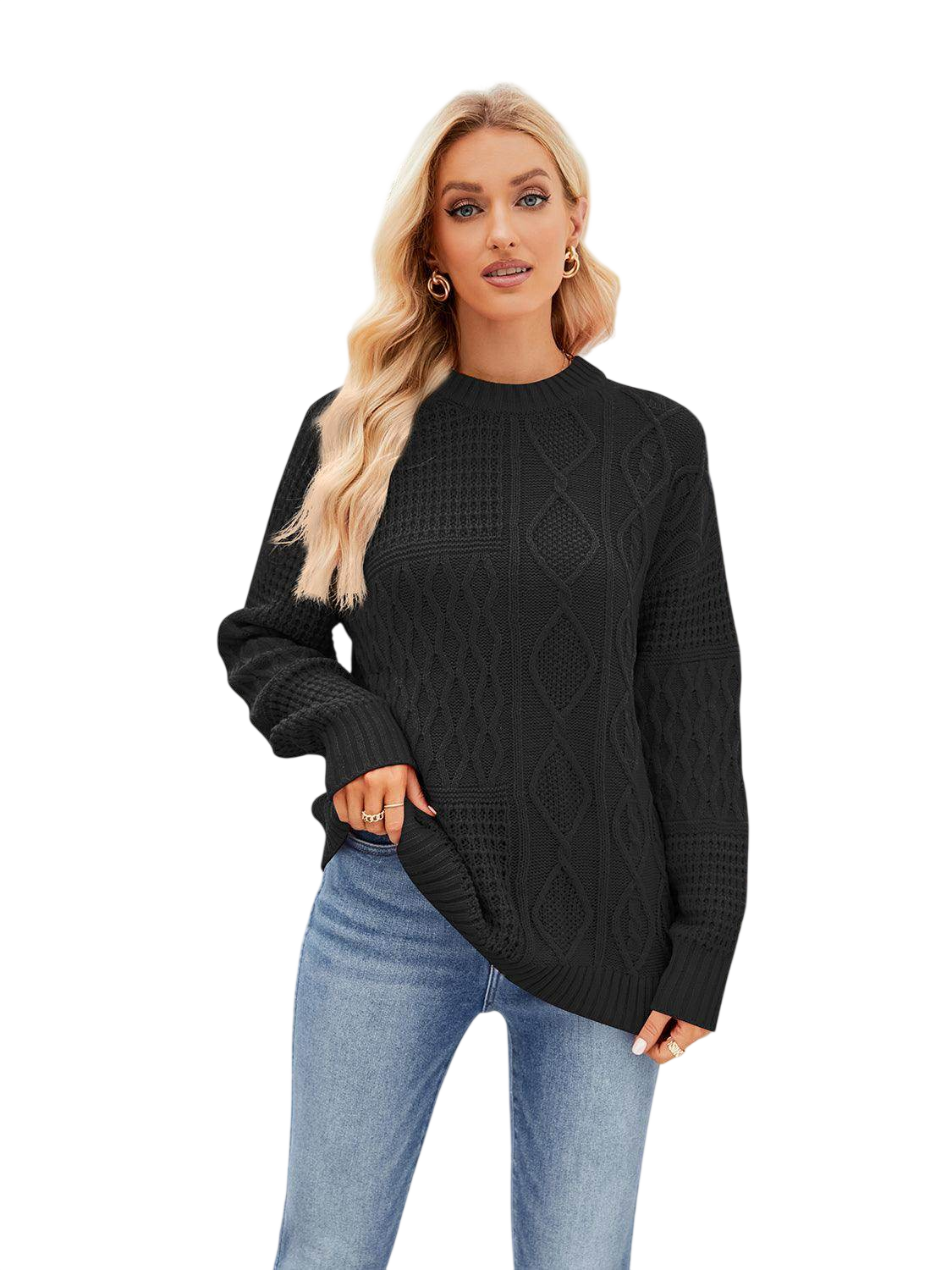 VacationGrabs Casual Vacation Sweater in Vibrant Red