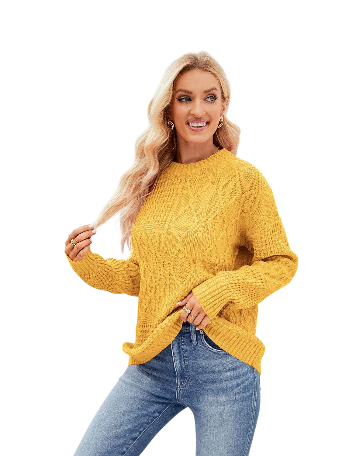 VacationGrabs Casual Vacation Sweater in Vibrant Red
