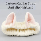 cute cat coral plush bow headband (photo 4 of 8)