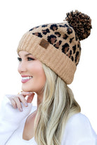 Women's Accessories - Hats CC Leopard Pom Beanie