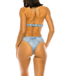 Women's Swimwear - 2PC Two Piece Denim Bikini Set
