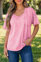Solid Mineral Wash Short Sleeve T-Shirt