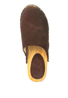 Women's Shoes - Sandals Cedrus Fine Suede Studded Clog Mules