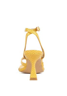 Women's Shoes - Heels Celty Ankle Strap Spool Heel Thong Sandals