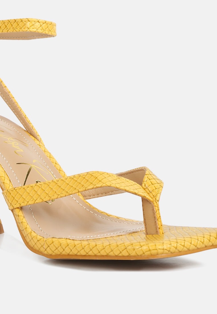 Celty Ankle Strap Spool Heel Sandals