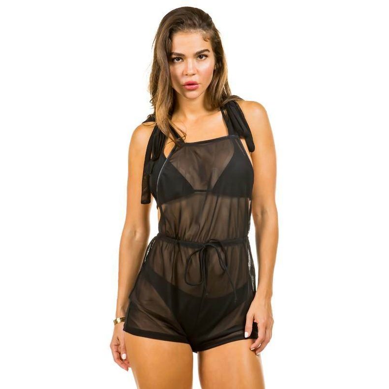 Two Piece Swimsuit With Jumpsuit Coverup - VacationGrabs